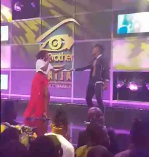 BBNaija: Simi Is Trended Over Her Outfit To The Eviction Show